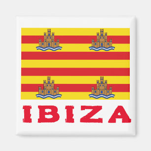 Flagge Ibiza, SPANIEN Magnet