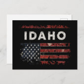 Flagge Idaho USA Postkarte (Vorne/Hinten)