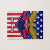 Flagge Idaho USA Puzzle (Horizontal)