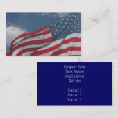 Flagge in den Wolken Visitenkarte (Vorne/Hinten)