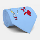 Flagge in der Karte der Philippinen Krawatte (Gerollt)