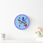 Flagge in der Karte der Philippinen Runde Wanduhr (Zuhause)