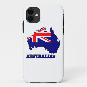 Flagge in der Karte von Australien Case-Mate iPhone Hülle