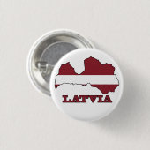 Flagge in der Karte von Lettland Button (Vorne & Hinten)
