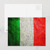 Flagge in Italien Postkarte (Vorne/Hinten)