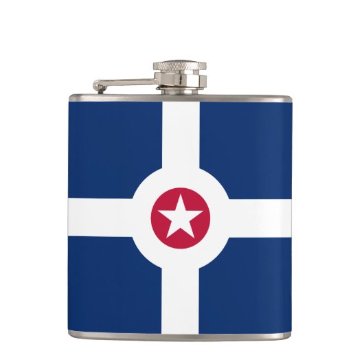 Flagge Indianapolis, Flasche Indiana Flachmann (Vorderseite)