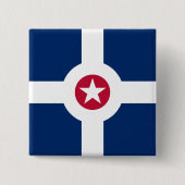 Flagge Indianapolis, Indiana Button (Vorderseite)