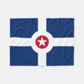 Flagge Indianapolis, Indiana Fleece Blanket (Vorderseite (Horizontal))