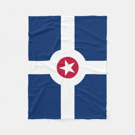 Flagge Indianapolis, Indiana Fleece Blanket (Vorderseite)
