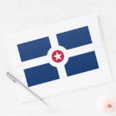 Flagge Indianapolis, Indiana Rechteckiger Aufkleber (Umschlag)