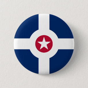 Flagge Indianapolis, indischer Button