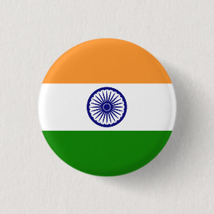Flagge Indiens Button