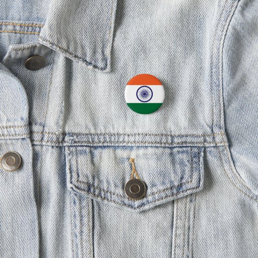 Flagge Indiens Button (Beispiel)