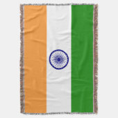 Flagge Indiens Decke (Vorderseite Vertikal)