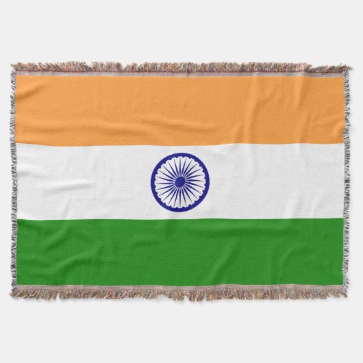 Flagge Indiens Decke (Vorderseite)