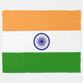 Flagge Indiens Fleecedecke (Vorderseite (Horizontal))