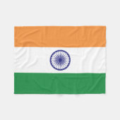 Flagge Indiens Fleecedecke (Vorderseite (Horizontal))
