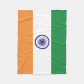 Flagge Indiens Fleecedecke (Vorderseite)