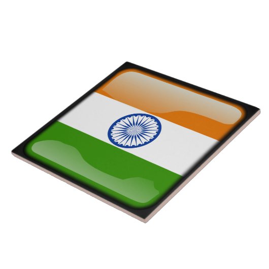 Flagge Indiens Fliese (Seite)