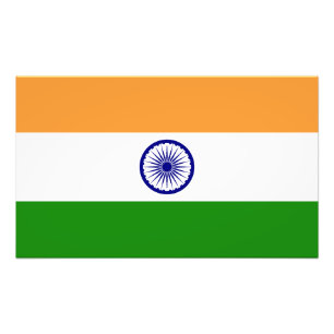 Flagge Indiens Fotodruck