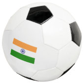Flagge Indiens Fußball (Dreiviertel)