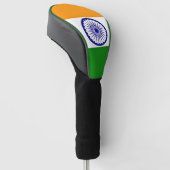 Flagge Indiens Golf Headcover (angewinkelt)