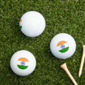 Flagge Indiens Golfball (Insitu Gras)