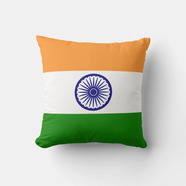 Flagge Indiens Kissen (Vorderseite)