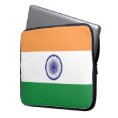 Flagge Indiens Laptopschutzhülle (Vorderseite Links)