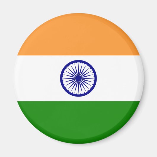 Flagge Indiens Magnet (Vorne)