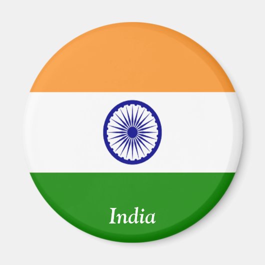 Flagge Indiens Magnet (Vorne)