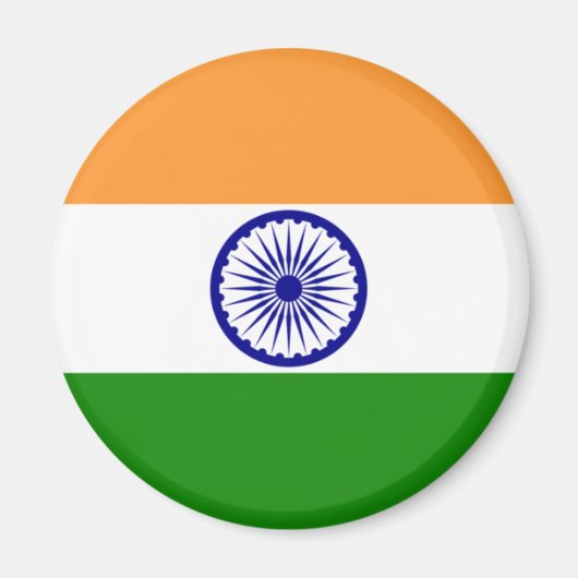 Flagge Indiens Magnet (Vorne)