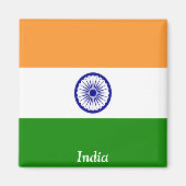 Flagge Indiens Magnet (Vorne)