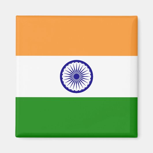 Flagge Indiens Magnet (Vorne)