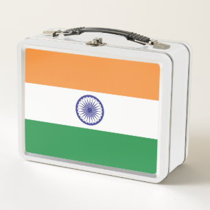 Flagge Indiens Metall Brotdose