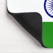 Flagge Indiens Mousepad (Ecke)