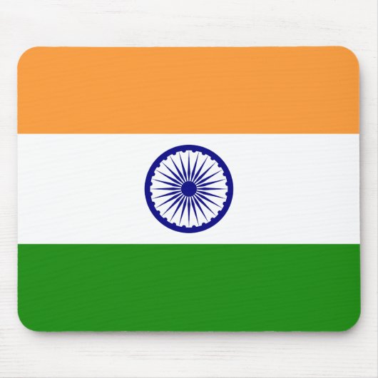 Flagge Indiens Mousepad (Vorne)
