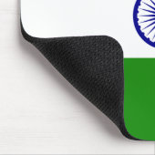Flagge Indiens Mousepad (Ecke)