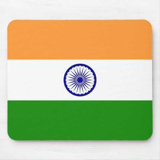Flagge Indiens Mousepad (Vorne)