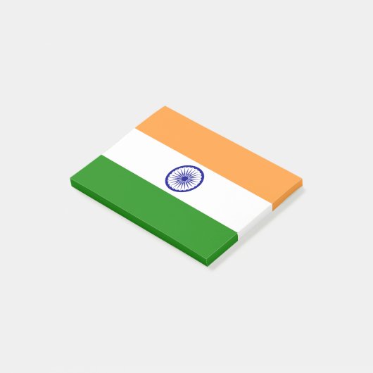 Flagge Indiens - Post-it®-Hinweise Post-it Klebezettel (angewinkelt)