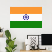 Flagge Indiens Poster (Heimbüro)