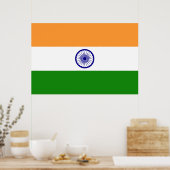 Flagge Indiens Poster (Küche)