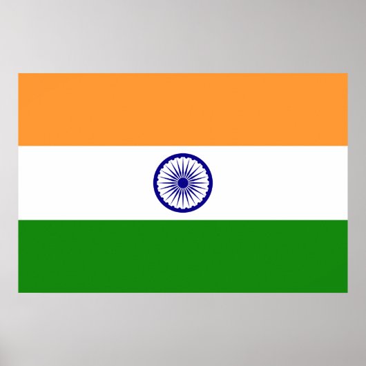 Flagge Indiens Poster (Vorne)