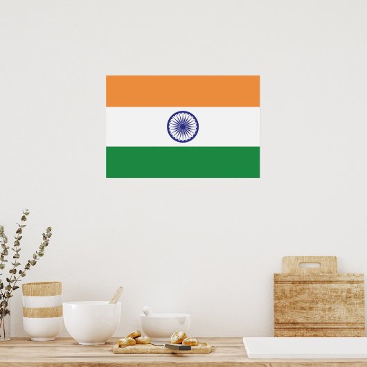 Flagge Indiens Poster (Küche)