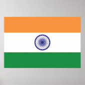 Flagge Indiens Poster (Vorne)