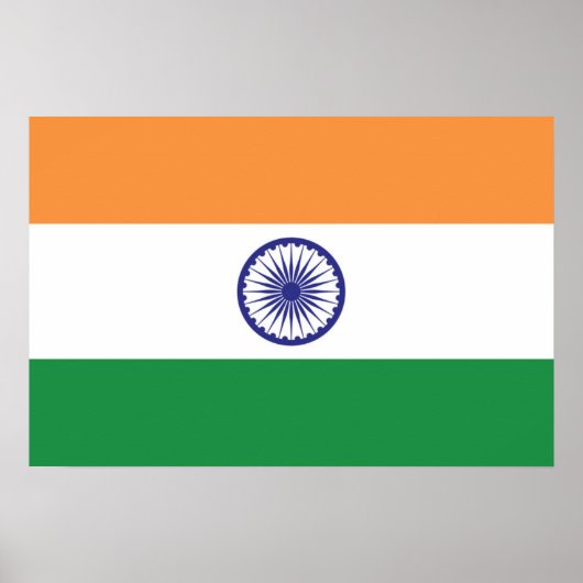 Flagge Indiens Poster (Vorne)
