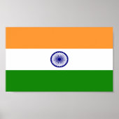 Flagge Indiens Poster (Vorne)