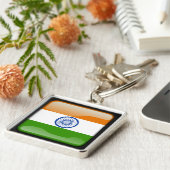 Flagge Indiens Schlüsselanhänger (Seite)