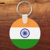 Flagge Indiens Schlüsselanhänger (Rückseite)