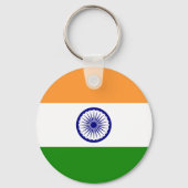 Flagge Indiens Schlüsselanhänger (Rückseite)